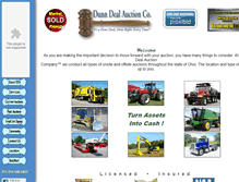 Tablet Screenshot of dunndealauctions.net